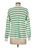 Ann Taylor LOFT 100% Cotton Stripes Green Pullover Sweater Size M - photo 2