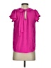 London Rose 100% Polyester Pink Short Sleeve Top Size S - photo 2