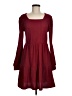 Sampeel Solid Burgundy Casual Dress Size M - photo 1