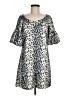 Matty M Animal Print Silver Casual Dress Size M - photo 1