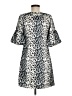 Matty M Animal Print Silver Casual Dress Size M - photo 2