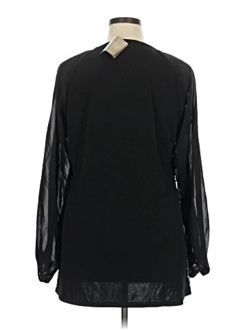 American Glamour by Badgley Mischka Long Sleeve Blouse (view 2)