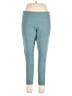 Reebok Solid Teal Active Pants Size XL - photo 1