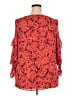 Bold Elements 100% Polyester Orange 3/4 Sleeve Blouse Size XXL - photo 2