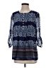 Daniel Rainn 100% Polyester Blue 3/4 Sleeve Blouse Size S - photo 1