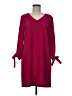 CeCe 100% Polyester Burgundy Casual Dress Size 6 - photo 1