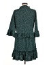 Unbranded 100% Polyester Polka Dots Teal Casual Dress Size M - photo 2
