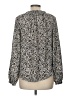 A New Day 100% Polyester Animal Print Silver Long Sleeve Blouse Size M - photo 2