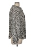 A New Day 100% Polyester Animal Print Silver Long Sleeve Blouse Size M - photo 4