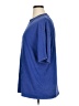 Unbranded Solid Blue Short Sleeve T-Shirt Size XL - photo 5