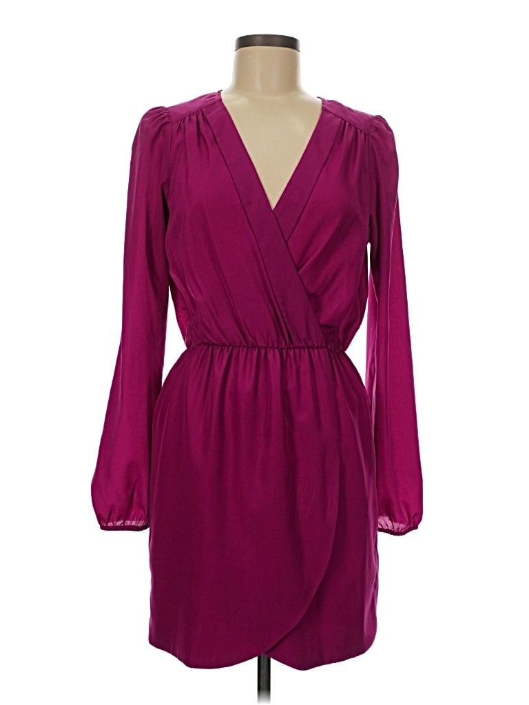 Pre-owned Lavender Brown Cocktail Dress In Burgundy
