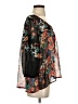 World Market 100% Polyester Black 3/4 Sleeve Blouse Size S - photo 4