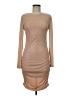 Forever 21 Solid Tan Casual Dress Size M - photo 1
