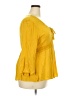 Torrid 100% Rayon Yellow 3/4 Sleeve Blouse Size 2X Plus (2) - photo 4