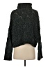 Pol 100% Polyester Tweed Green Turtleneck Sweater Size S - photo 2