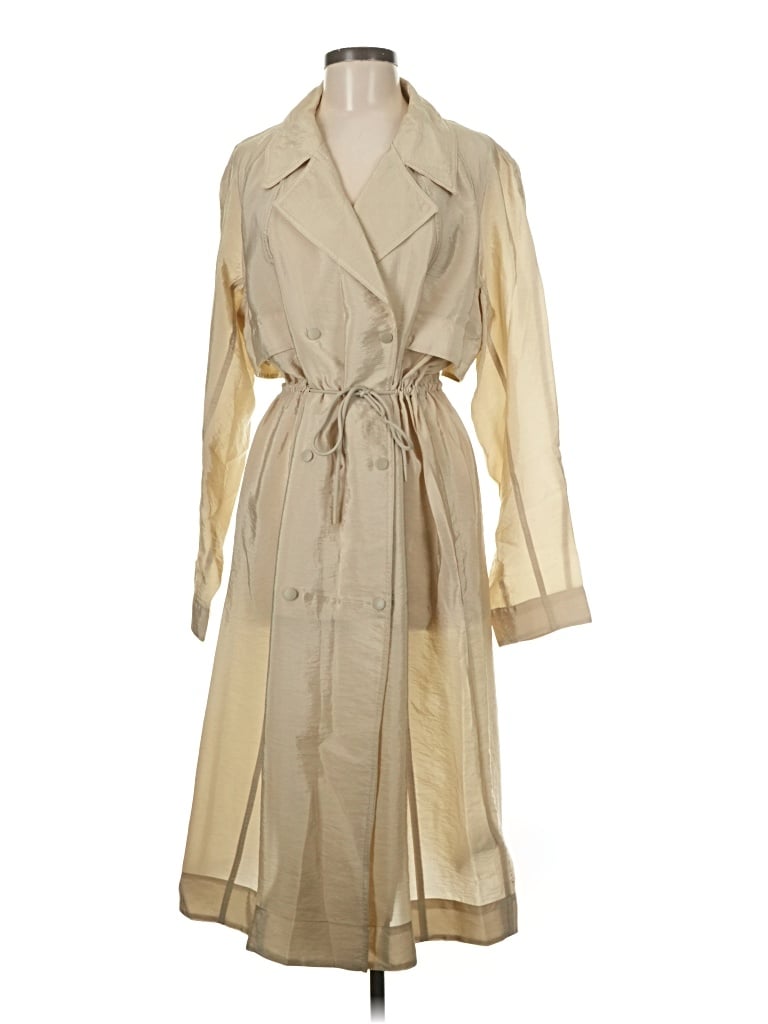 Pre-owned Athleta Trenchcoat In Gold