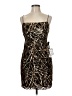 Jump Apparel 100% Polyester Camo Brown Gold Cocktail Dress Size 9 - photo 1