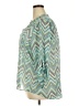 Bongo Plus Chevron-herringbone Teal 3/4 Sleeve Blouse Size 2X - photo 5