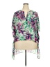 Caramela Tropical Green 3/4 Sleeve Blouse Size 3X (estimated) - photo 1
