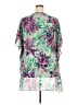 Caramela Tropical Green 3/4 Sleeve Blouse Size 3X (estimated) - photo 2