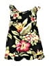 Unbranded 100% Rayon Tropical Black Dress Size 4 - 5 - photo 1