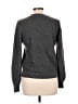 Ann Taylor LOFT Outlet Metallic Gray Pullover Sweater Size L - photo 2