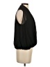 Lavender Brown 100% Polyester Black Sleeveless Blouse Size XS - photo 4
