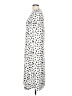 Assorted Brands Polka Dots White Silver Casual Dress Size 10 - photo 5