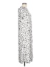 Assorted Brands Polka Dots White Silver Casual Dress Size 10 - photo 4