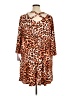 emerald Animal Print Brown Casual Dress Size 1X - photo 2