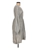 Emery Rose 100% Polyester Chevron-herringbone Gray Casual Dress Size M - photo 4