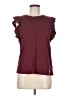 MICHAEL Michael Kors Burgundy Short Sleeve Top Size M - photo 1