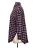Zara Plaid Purple Long Sleeve Button-Down Shirt Size XS - photo 5