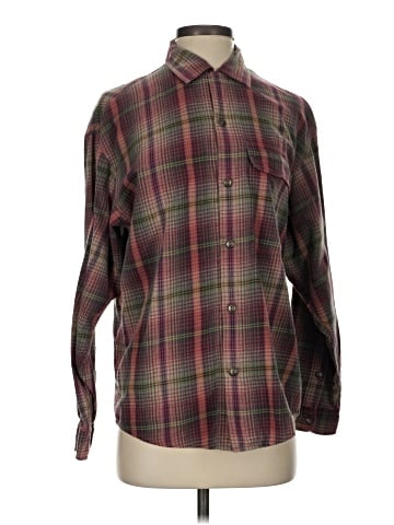 Lizwear by Liz Claiborne Long Sleeve Button-Down Shirt (view 1)