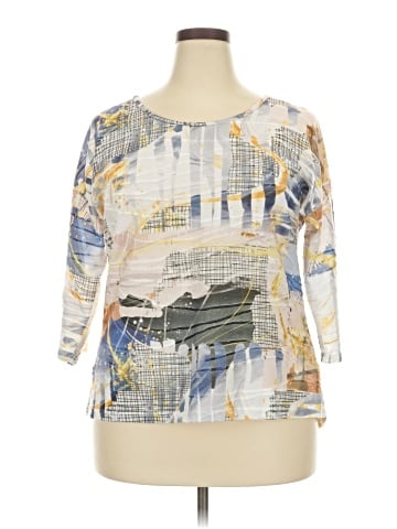 Cubism 3/4 Sleeve Blouse (view 1)