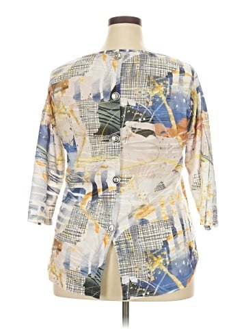 Cubism 3/4 Sleeve Blouse (view 2)
