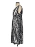 Jane Ashley 100% Polyester Animal Print Silver Casual Dress Size S - photo 5
