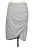 Leith Solid Gray Casual Skirt Size L - photo 1