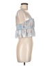 Skylar + Madison 100% Polyester Blue Sleeveless Blouse Size M - photo 4
