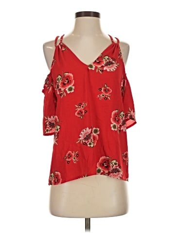Blue Rain Short Sleeve Blouse (view 1)