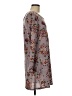 Just Be... Floral Gray Burgundy Casual Dress Size M - photo 4