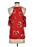 Blue Rain Red Short Sleeve Blouse Size XS - photo 2