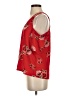 Blue Rain Red Short Sleeve Blouse Size XS - photo 5