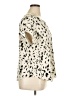 Shein Curve 100% Polyester Animal Print Ivory Short Sleeve Blouse Size 0X - photo 4