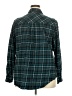 dip 100% Cotton Plaid Teal Long Sleeve Button-Down Shirt Size 2X - photo 2