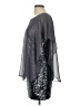 Assorted Brands 100% Polyester Silver Gray Cocktail Dress Size 10 - photo 5