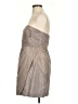 J.Crew 100% Silk Metallic Gray Cocktail Dress Size 10 (petite) - photo 5
