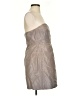 J.Crew 100% Silk Metallic Gray Cocktail Dress Size 10 (petite) - photo 4
