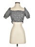 Shein 100% Polyester Silver 3/4 Sleeve Blouse Size 2 - photo 1