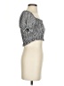 Shein 100% Polyester Silver 3/4 Sleeve Blouse Size 2 - photo 4